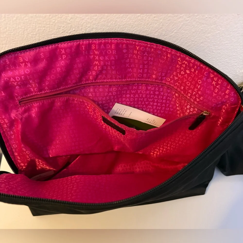 Kate Spade Pouch Black Travel Bag‎ Clutch Nylon Lot of 2 NWOT